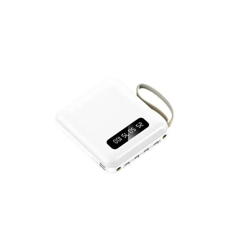 10000Mah Digital Display Power Bank As-50311 White