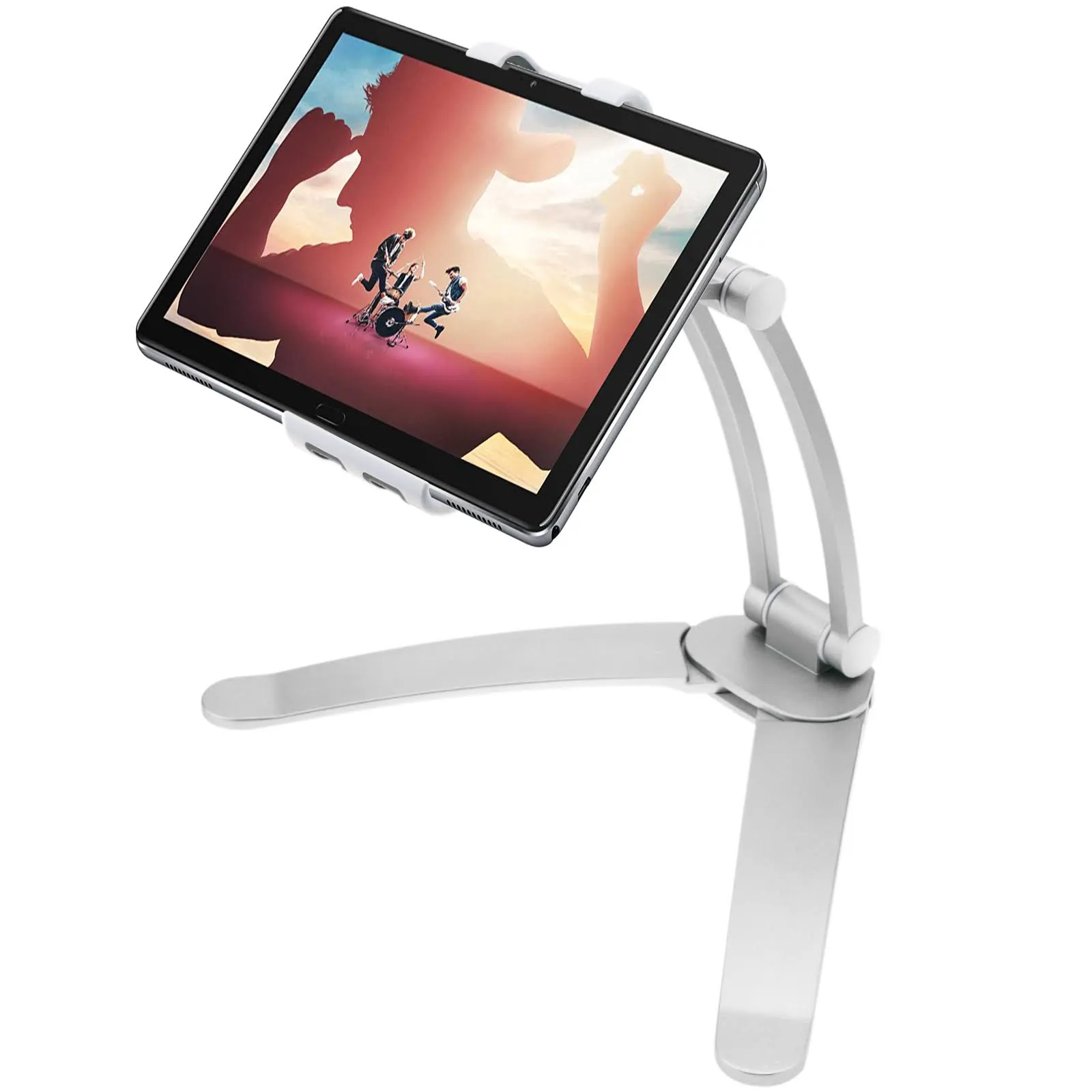 2-In-1 Aluminum Alloy Tablet Pc Holder Wall Mount Mobile Phone Holder Ad-20