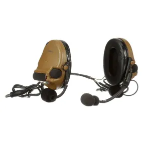 3M Peltor MT20H682BB-19 CY ComTac V Headset, Neckband, Dual Lead, Coyote Brown, 1 Each