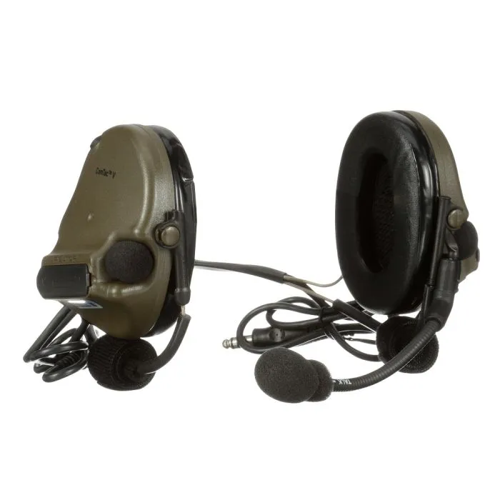 3M Peltor MT20H682BB-19 GN ComTac V Headset, Neckband, Dual Lead, Green, 1 Each