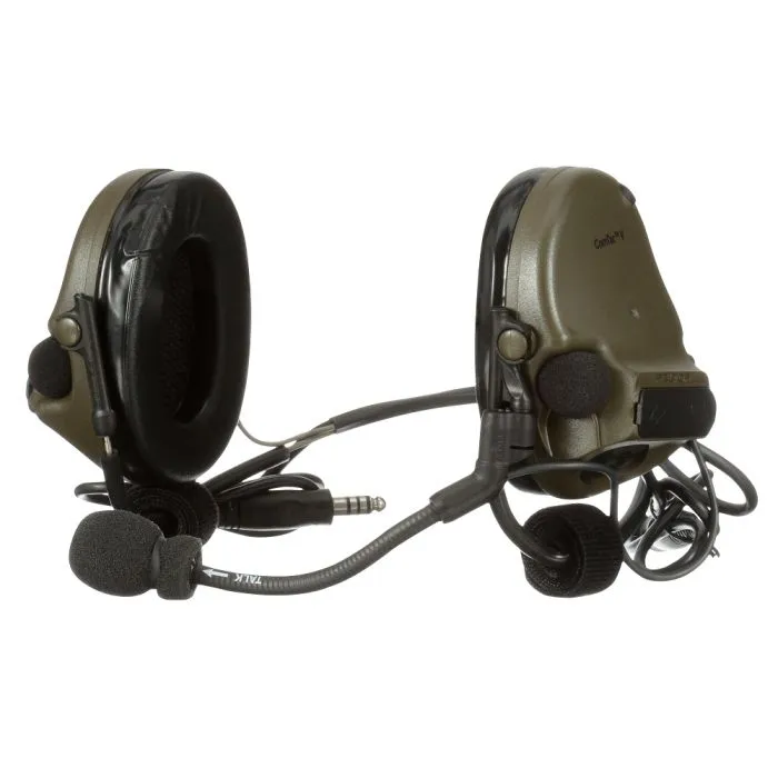 3M Peltor MT20H682BB-19 GN ComTac V Headset, Neckband, Dual Lead, Green, 1 Each