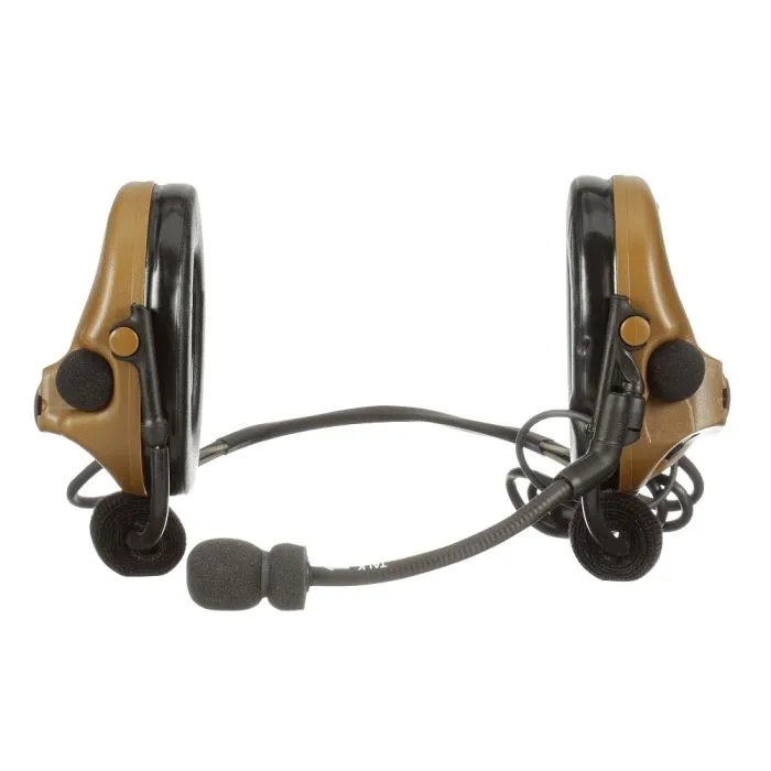 3M Peltor MT20H682BB-47 CY ComTac V Headset, Neckband, Single Lead, Coyote Brown, 1 Each