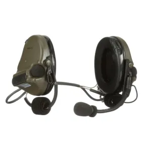 3M Peltor MT20H682BB-47 GN ComTac V Headset, Neckband, Single Lead, Green, 1 Each