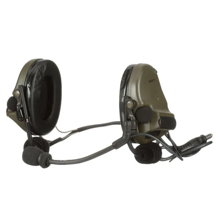 3M Peltor MT20H682BB-47 GN ComTac V Headset, Neckband, Single Lead, Green, 1 Each