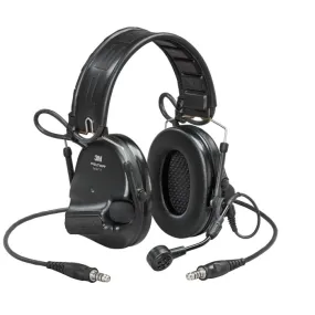 3M PELTOR MT20H682FB-19N SV SwatTac VI NIB Headset, Dual Downlead, Headband w/ included ARC, Black, 1 Each