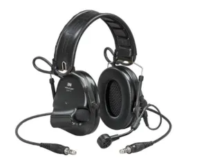 3M PELTOR SwatTac V Headset MT20H682FB-19 SV Foldable Dual Lead NATO Wiring Black | No Sales Tax