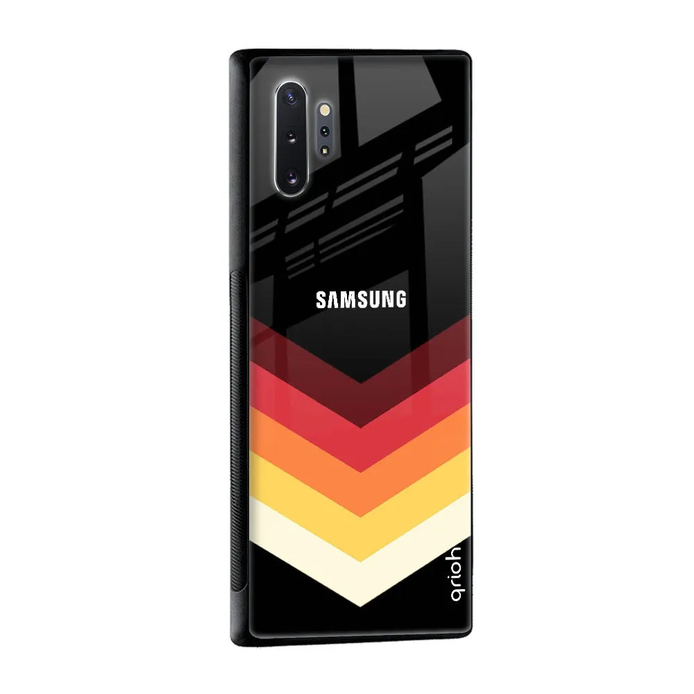 Abstract Arrow Pattern Glass Case For Samsung Galaxy A12