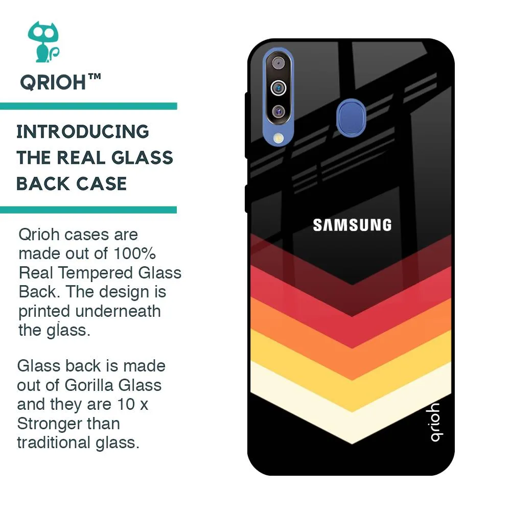 Abstract Arrow Pattern Glass Case For Samsung Galaxy M40