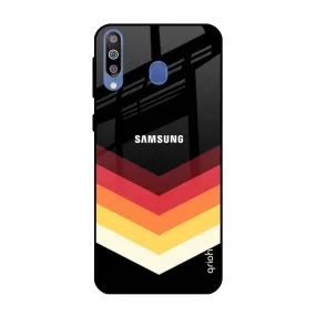 Abstract Arrow Pattern Glass Case For Samsung Galaxy M40