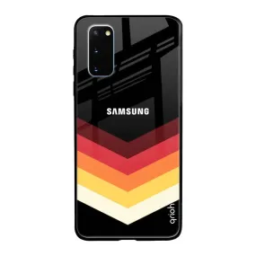 Abstract Arrow Pattern Glass Case For Samsung Galaxy S20