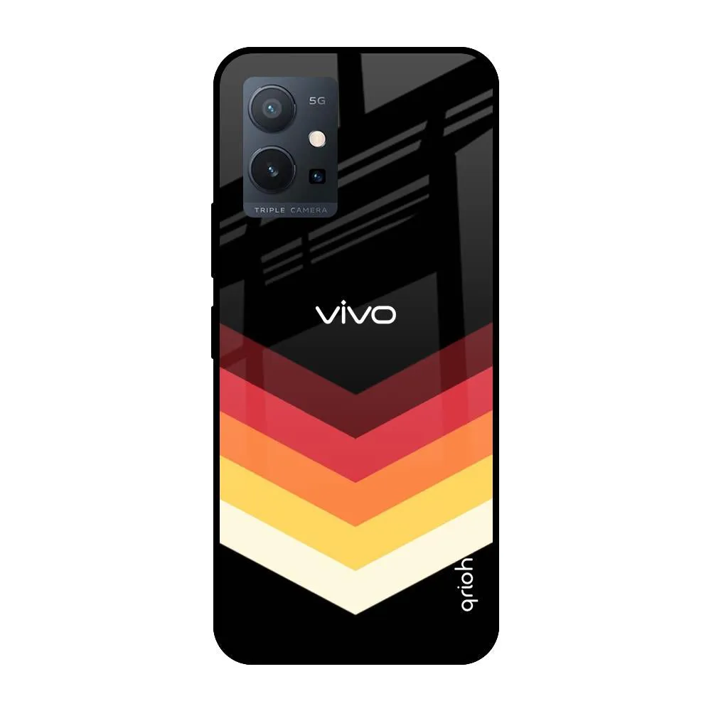 Abstract Arrow Pattern Glass Case For Vivo T1 5G