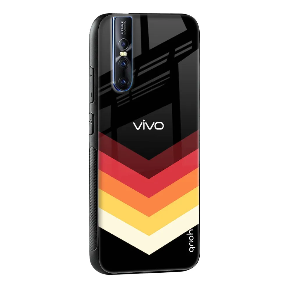 Abstract Arrow Pattern Glass Case For Vivo Y15s