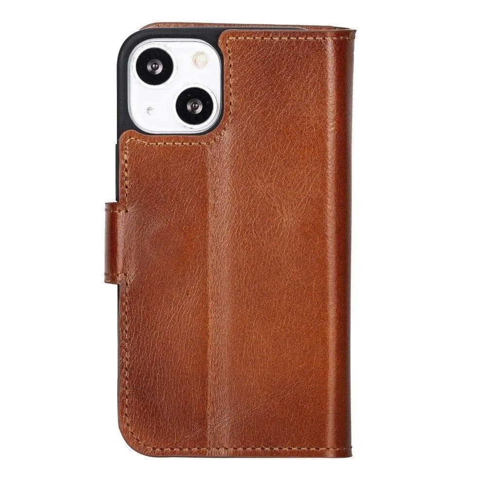 Apple iPhone 13 Series Non-Detachable Leather Wallet Case - WC