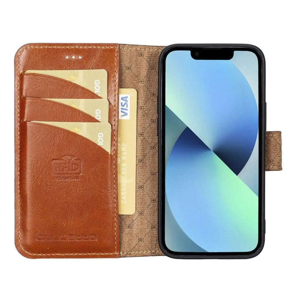 Apple iPhone 13 Series Non-Detachable Leather Wallet Case - WC