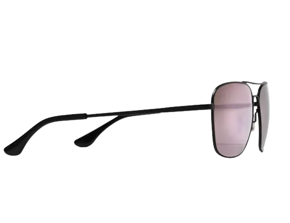 Bajio Sunglasses Snipes Black Matte Frame Rose Mirror Polycarbonate Lenses