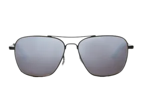 Bajio Sunglasses Snipes Black Matte Frame Silver Polycarbonate Lenses