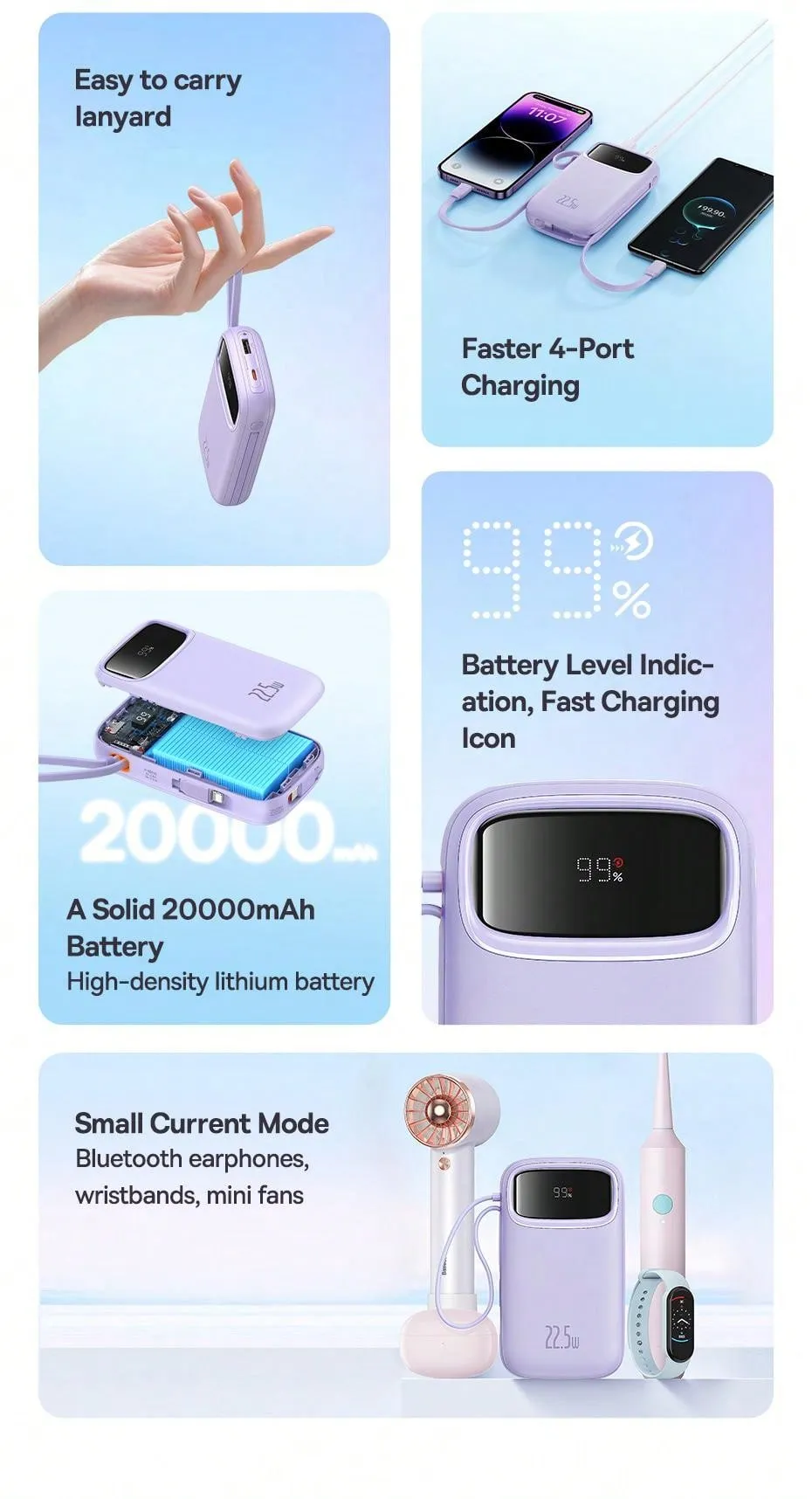 Baseus Power Bank 10000mAh With 22.5W PD Fast Charging Powerbanl