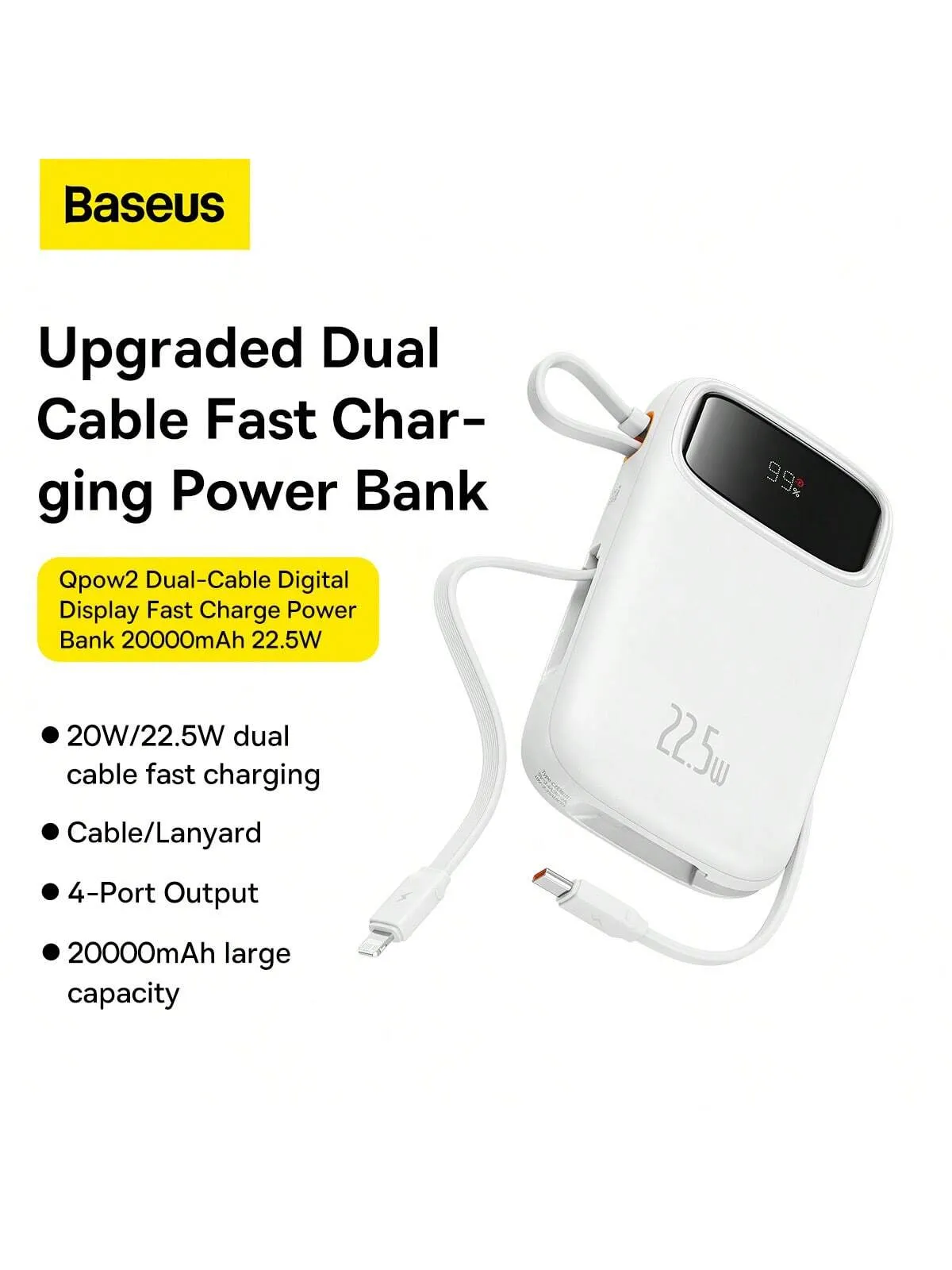 Baseus Power Bank 10000mAh With 22.5W PD Fast Charging Powerbanl