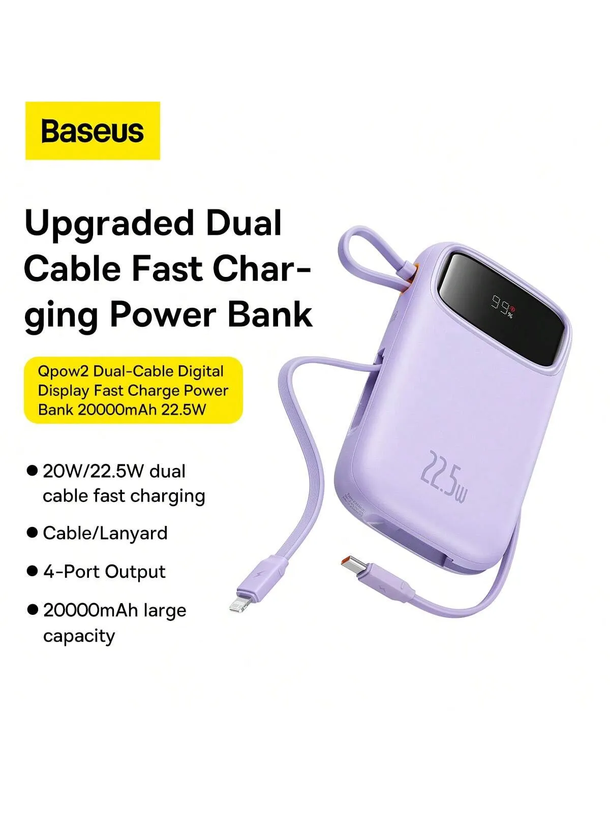 Baseus Power Bank 10000mAh With 22.5W PD Fast Charging Powerbanl