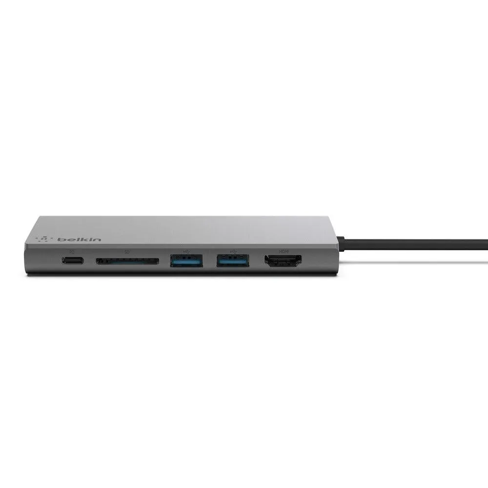 Belkin F4U092BTSGY notebook dock/port replicator USB 3.2 Gen 1 (3.1 Gen 1) Type-C Grey