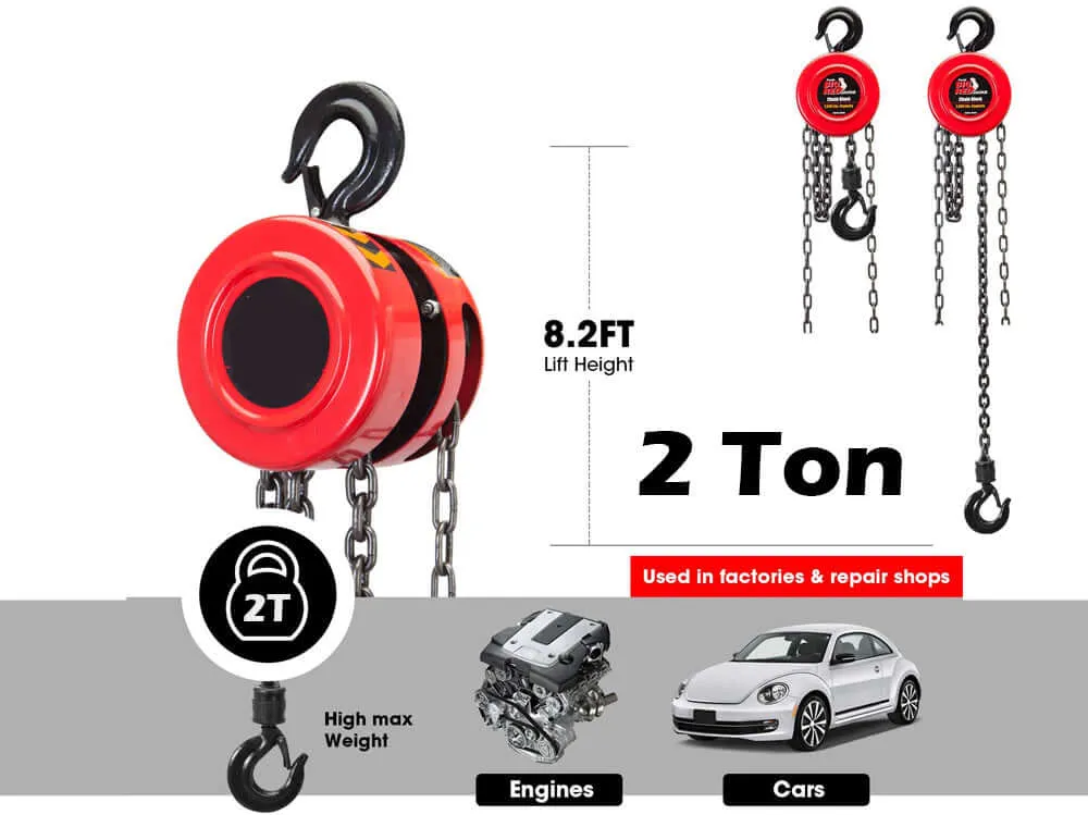 Chain Block & Tackle Hoist 2T 3M