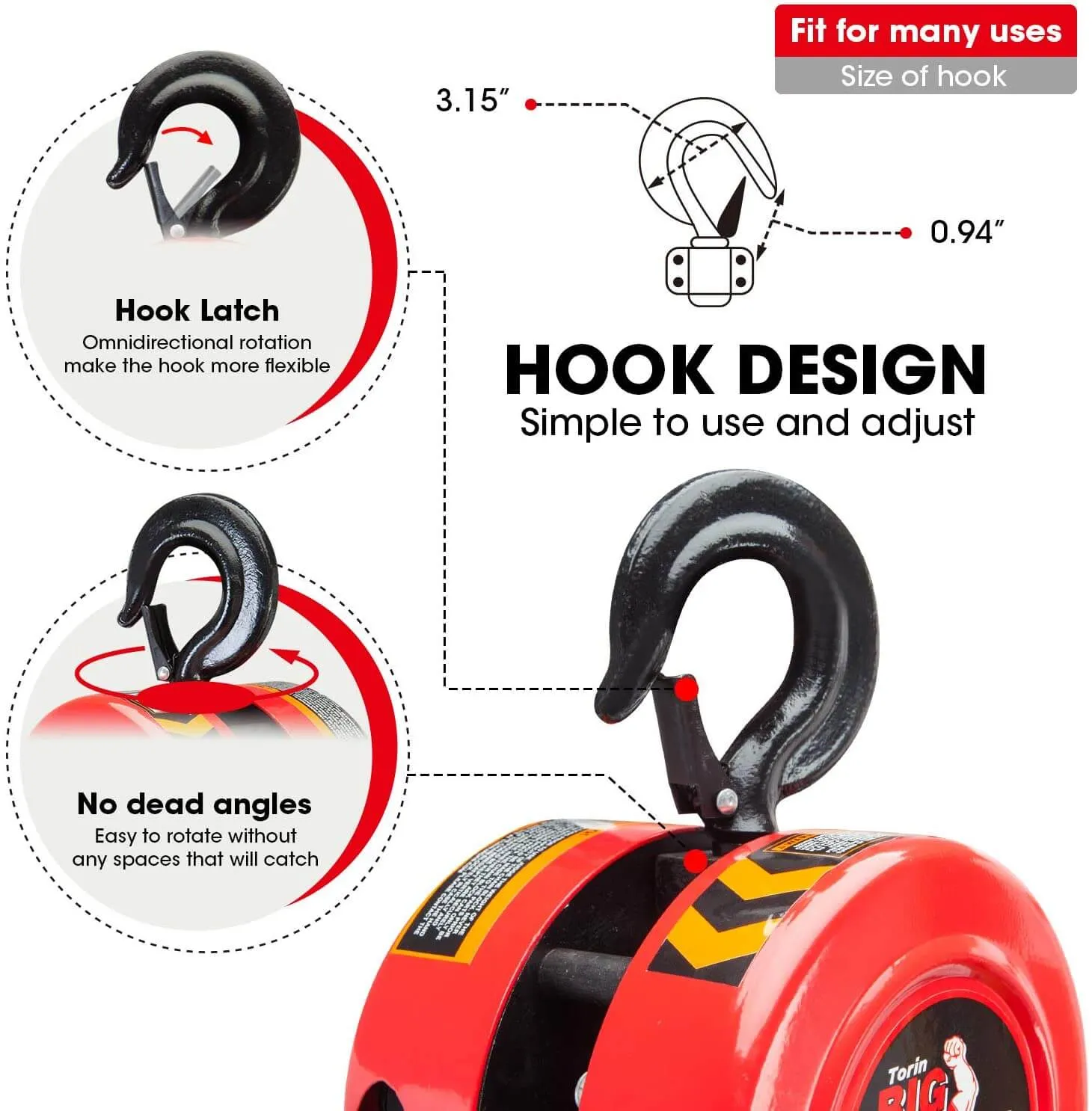 Chain Block & Tackle Hoist 2T 3M