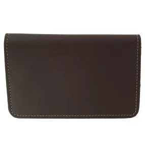 CTM® Leather Top Stub Checkbook Cover Wallet