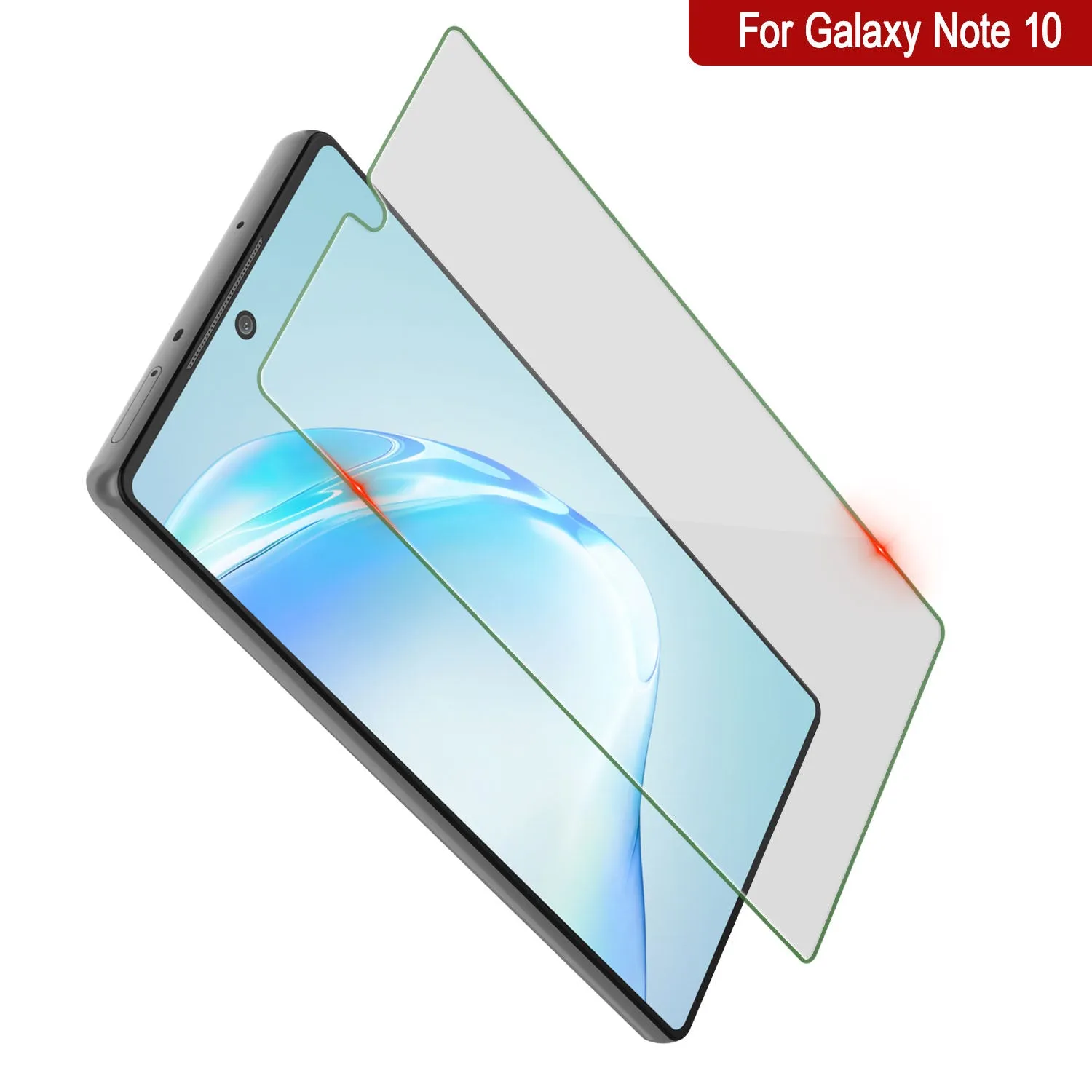 Galaxy Note 10 Black Punkcase Glass SHIELD Tempered Glass Screen Protector 0.33mm Thick 9H Glass