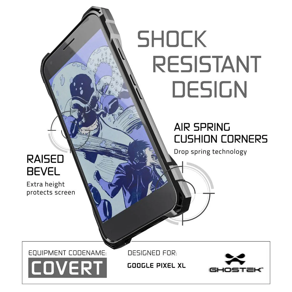 Ghostek COVERT Tough Rugged Rear Case Cover for Google Pixel XL - Grey