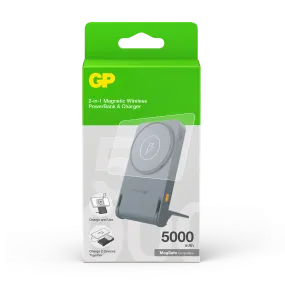 GP Magnetic Safe 2-in-1 Wireless PowerBank 5000mAh