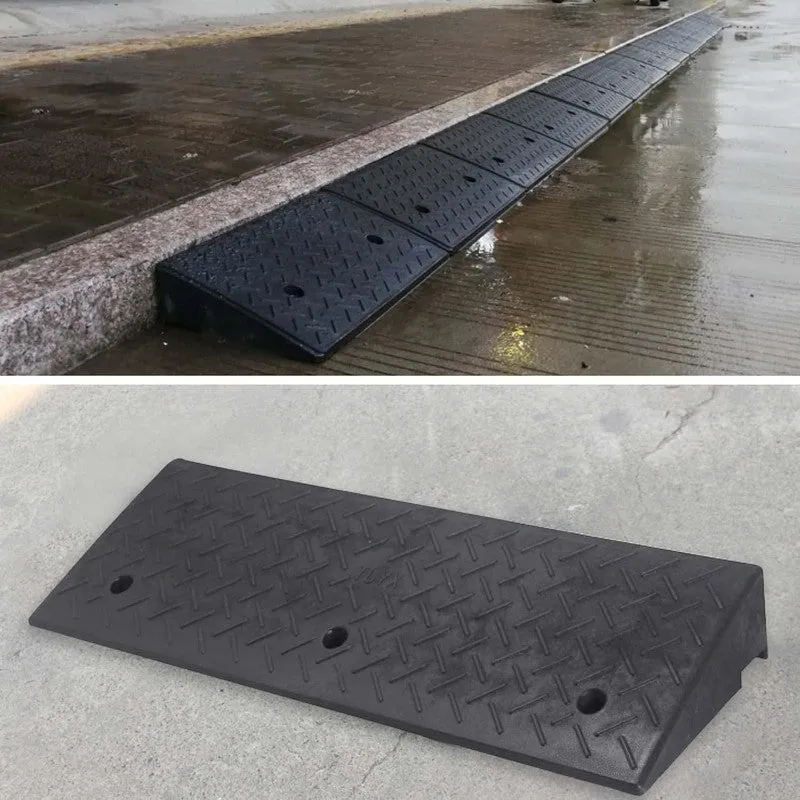 Heavy Duty Rubber Curb Ramp 100×30cm