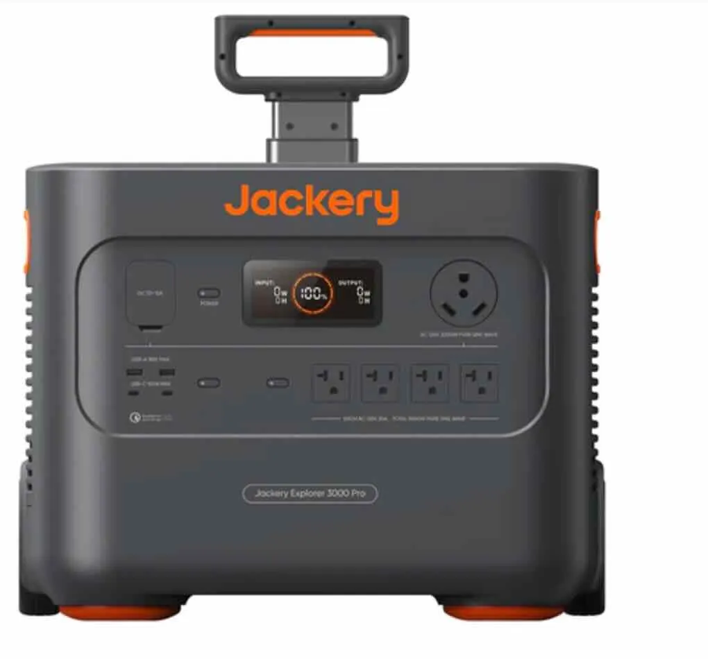 Jackery Solar Generator 3000 Pro Portable Power Station with 1 Solar Saga Panel