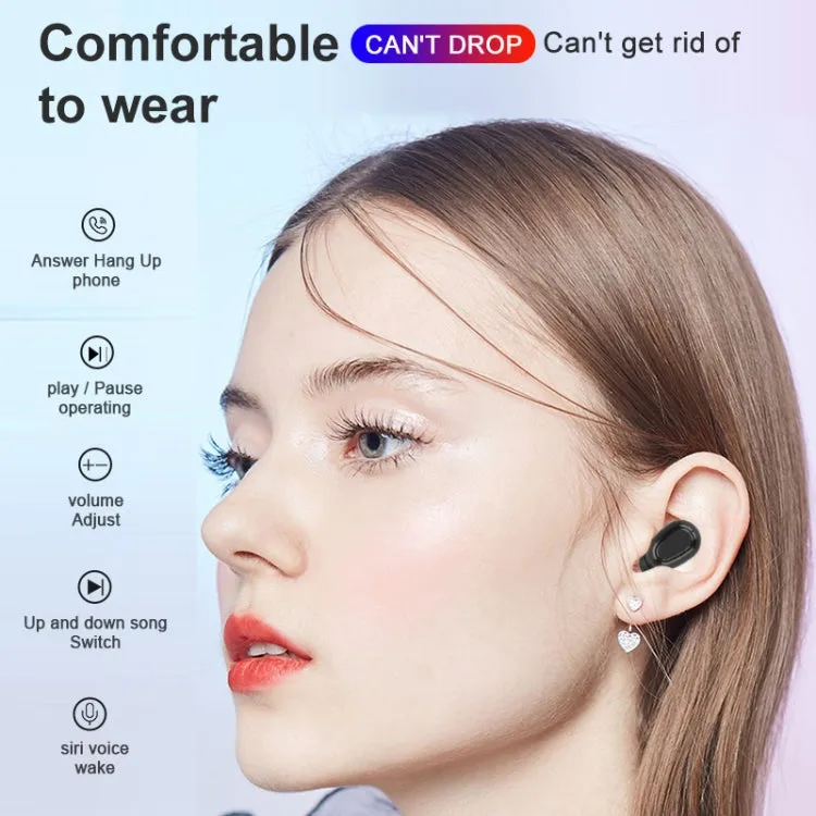 L21 Pro Bluetooth 5.0 Waterproof Earbuds with Charging Case & LED Display, Compatible with Siri & Touch Controls