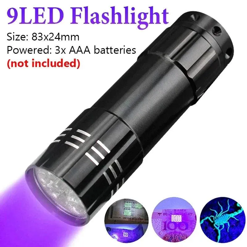 LED UV Torch: Illuminate Hidden World!