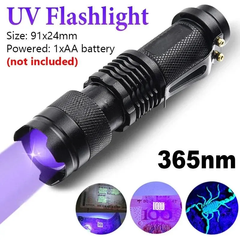 LED UV Torch: Illuminate Hidden World!