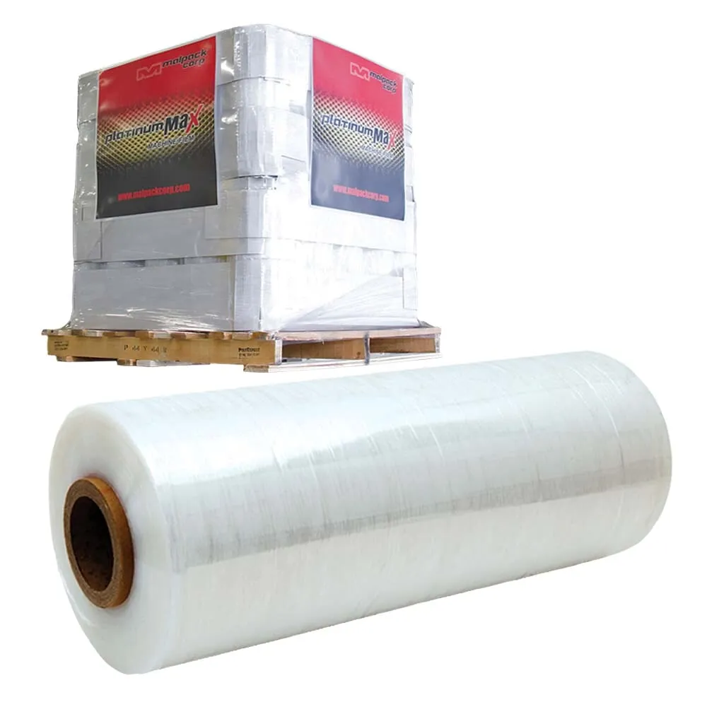 Machine Stretch Wrap - Platinum Max - 39 Gauge - 20" x 9000' - 50 Rolls / Skid