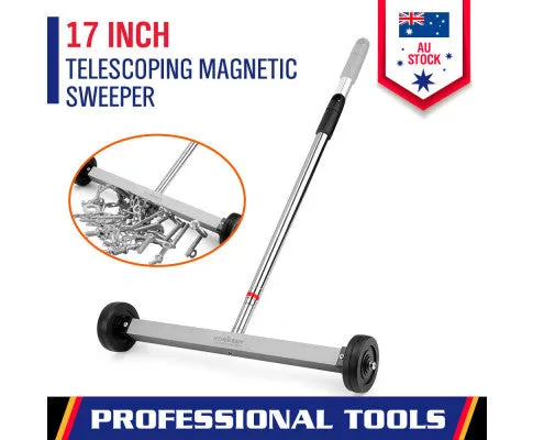 Magnetic Sweeper Broom Rolling Wheeled 17inch