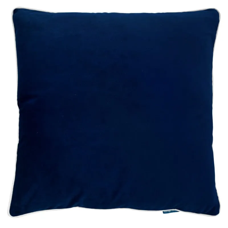 Mirage Haven Rina Premium Velvet Dark Blue 60x60cm Cushion Cover