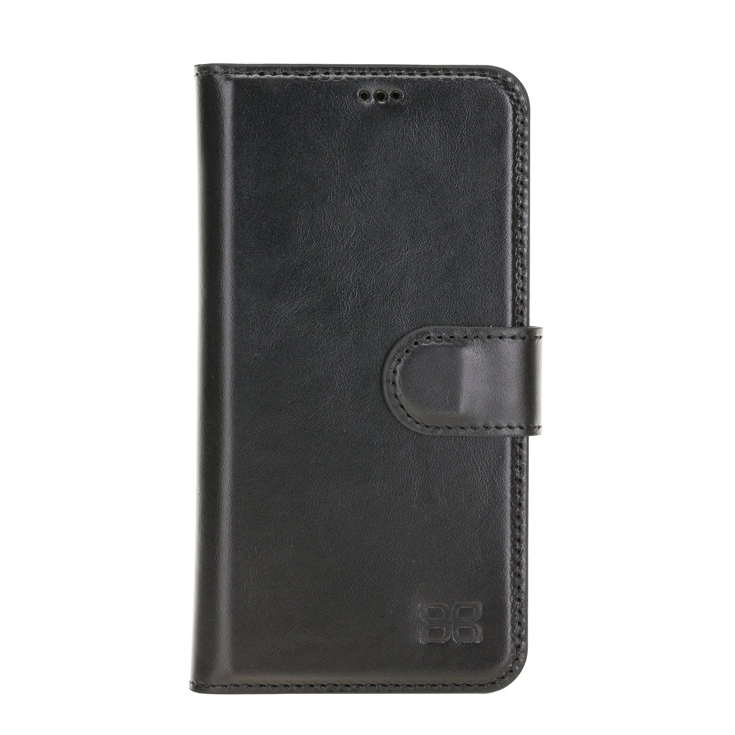 Non Detachable Leather Wallet Cases for Apple iPhone 12 Series