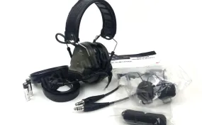 O.D. Green 3M ComTac VI NIB Dual Comm Headset, Single Freq, 915 Mhz, MT20H682FB-19N GNS