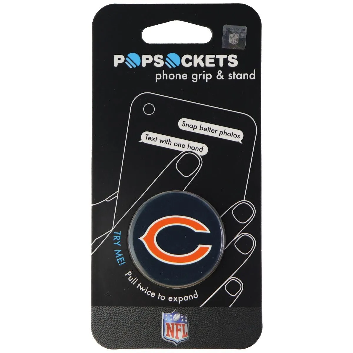 PopSockets: Collapsible Grip & Stand for Phones & Tablets - Chicago Bears Helmet