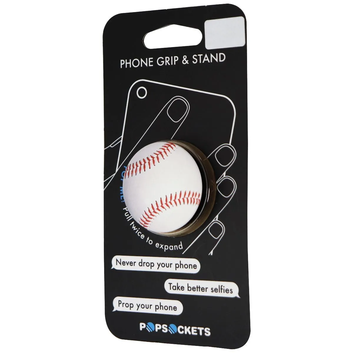 PopSockets Collapsible Grip & Stand for Phones and Tablets - Baseball