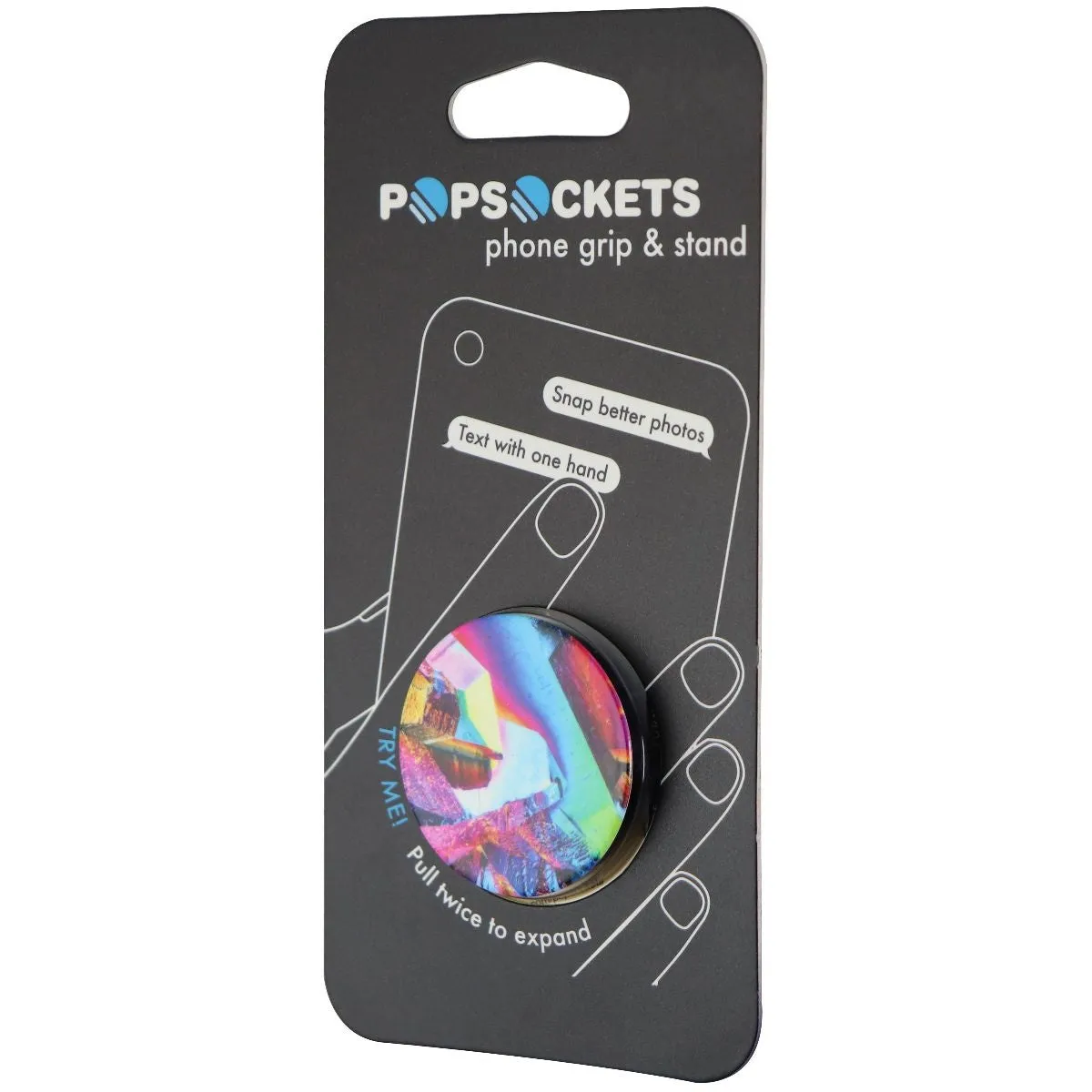 PopSockets Collapsible Grip & Stand for Phones and Tablets - Rainbow Gem Gloss