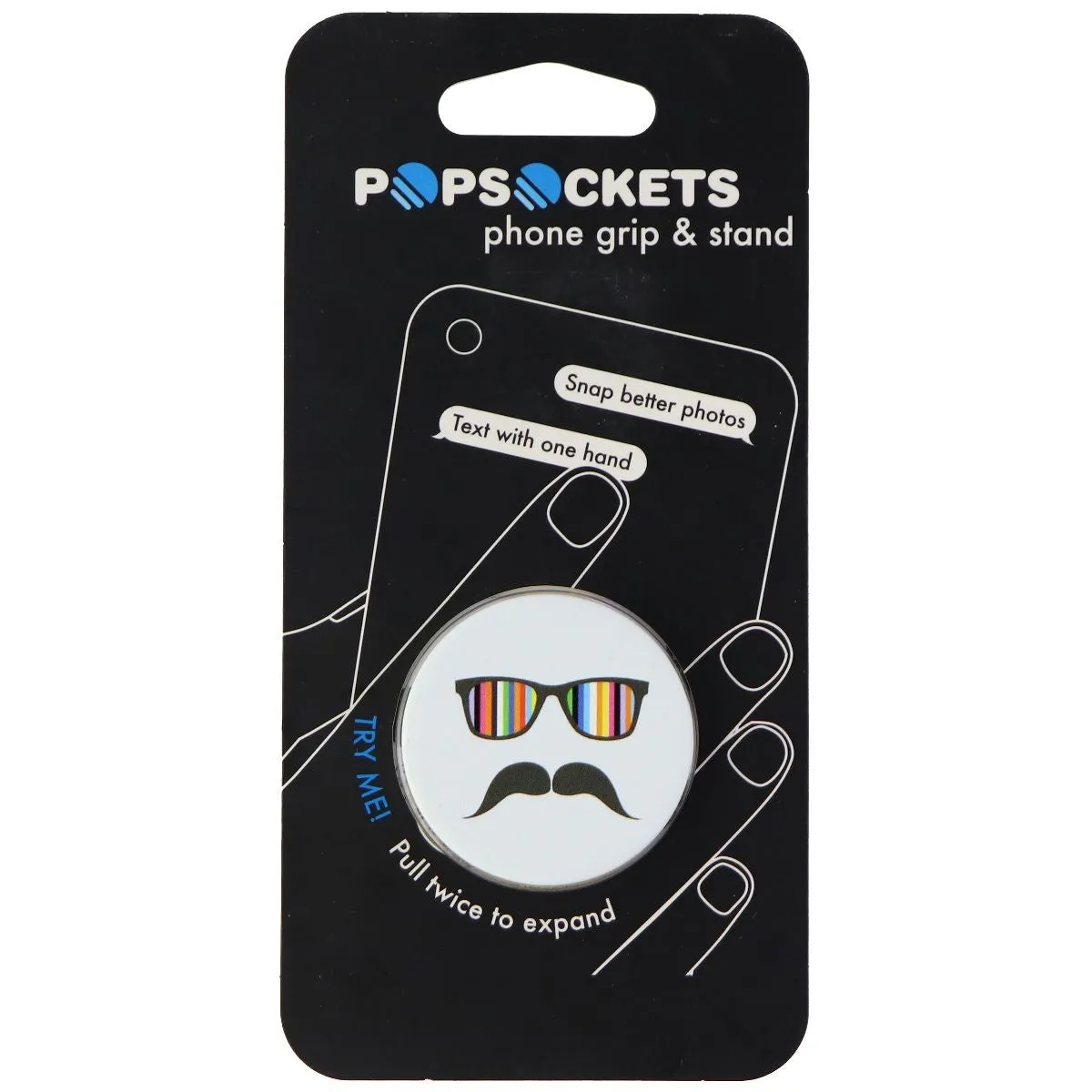 PopSockets: Collapsible Grip and Stand for Phones – Mustache Rainbow