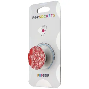 PopSockets: PopGrip Expanding Stand & Grip with Swappable Top - Red Bandana