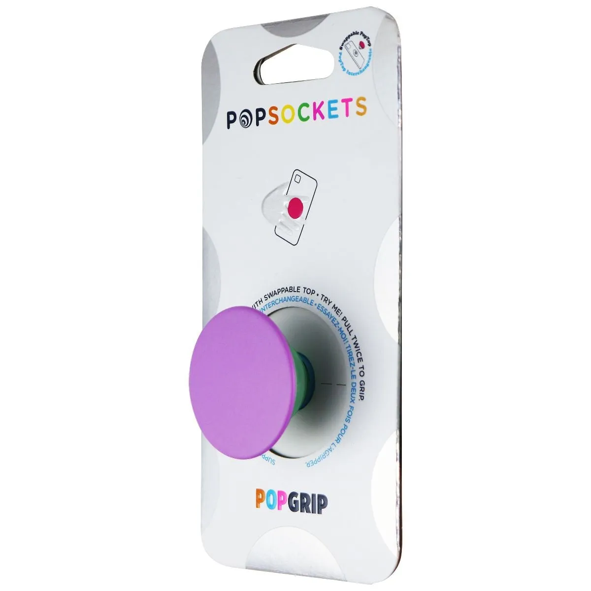 PopSockets PopGrip with Swappable Top for Phones & Tablets - Colorblock Lavender