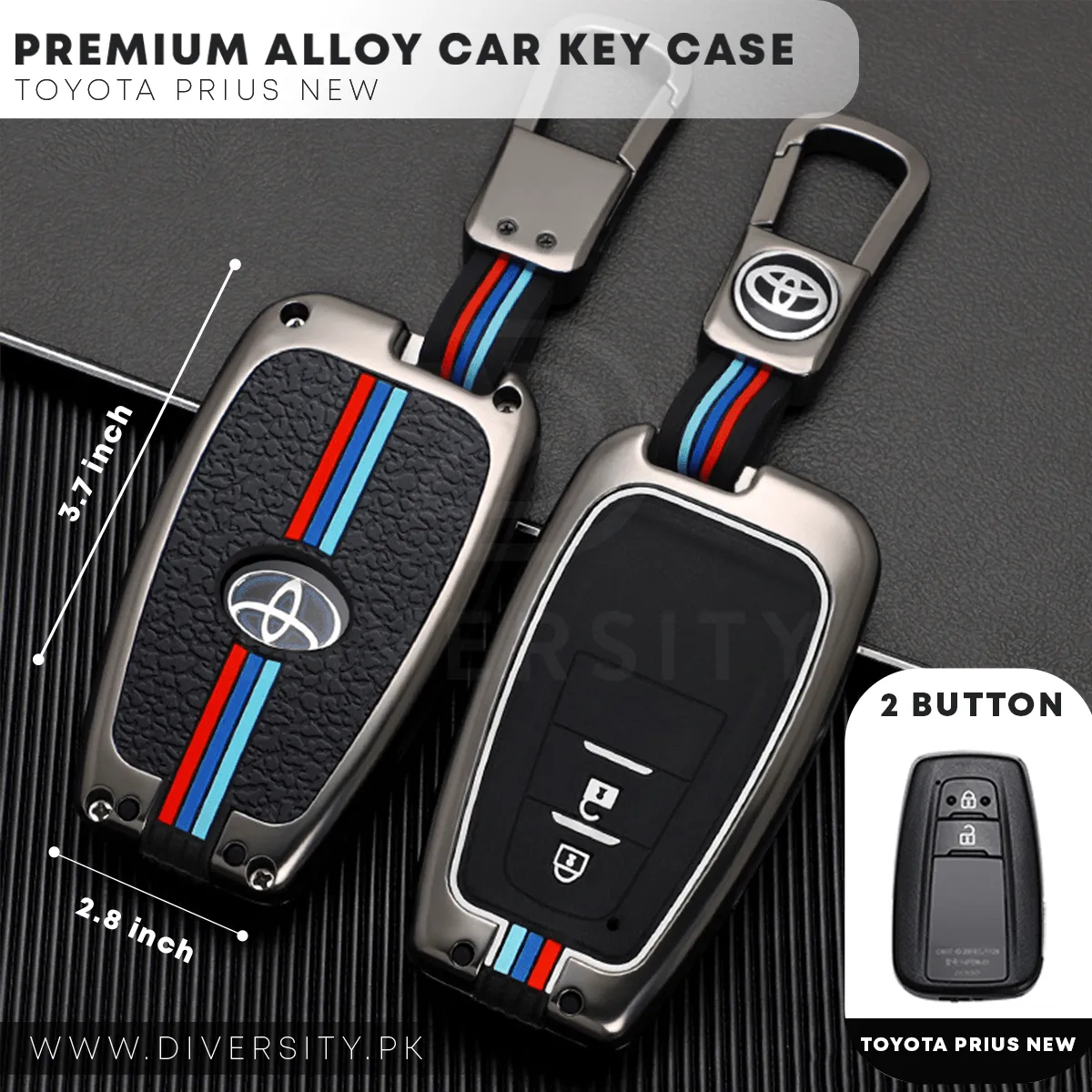 Premium Alloy Car Key Case