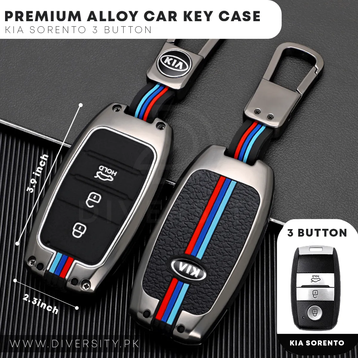 Premium Alloy Car Key Case