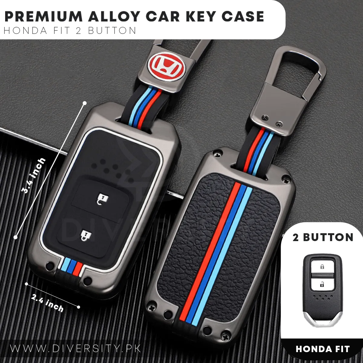 Premium Alloy Car Key Case