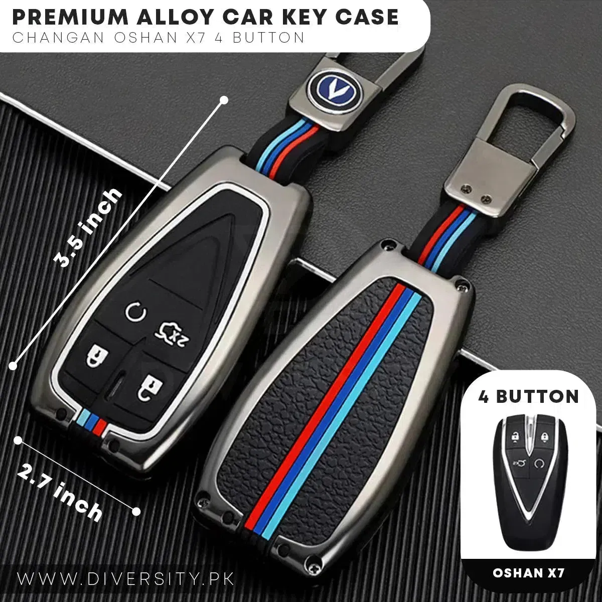 Premium Alloy Car Key Case